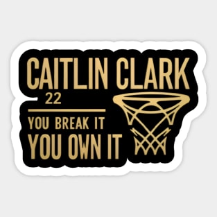 caitlin clark 22 Sticker